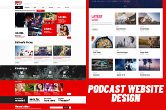 design your modern podcast website