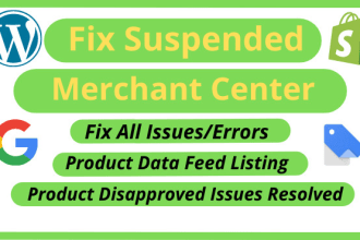 fix google merchant center error and approve products feed