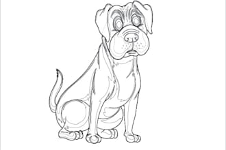 drawing simple line art and illustration