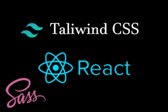 do responsive website with tailwind CSS sass react nextjs