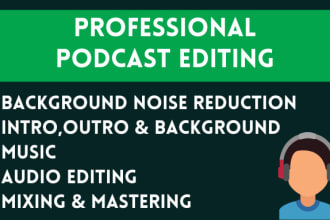 do podcast editing and remove noise