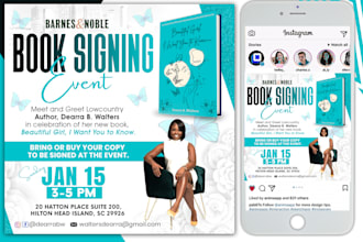 design an amazing book release, book launch, cover page and church flyer in 4hrs