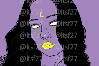 create nft face illustrations