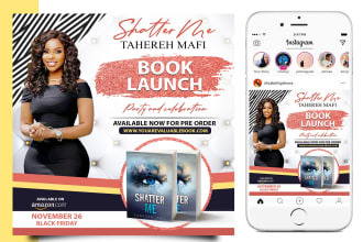 do post card, book cover, book launch and church flyer 6hrs