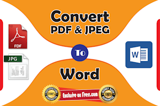 convert PDF to word or excel, scanned PDF to word or excel