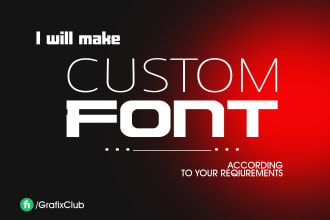 design font custom font design typography ttf otf font files