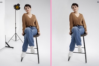 do clean seamless backdrops and photo cropping or resizing images