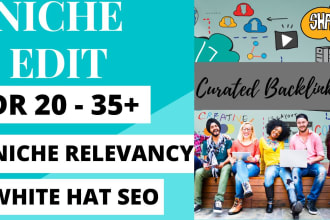 provide SEO backlinks niche edit guest posts on high DR sites