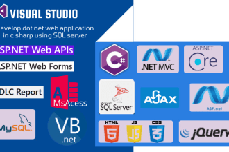 develop dot net web app in c sharp using sql server