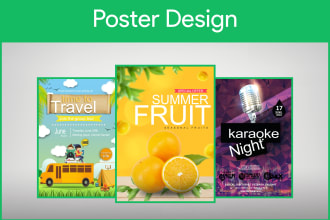 design a professional poster for all kinds of events