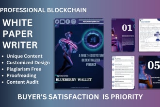 design crypto white paper for cryptocurrency and blockchain