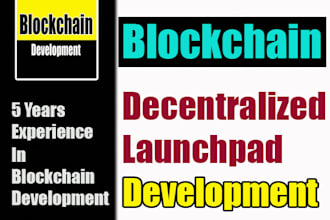 develop decentralized launchpad platform like bscpad