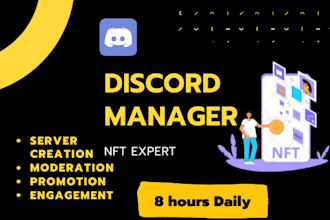 be your nft discord community manager or moderator