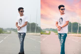 do high end portrait retouching, photo editing