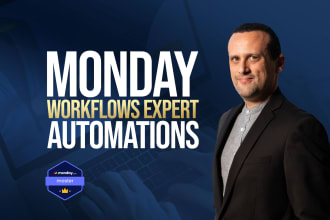 setup monday CRM project management for you with automations