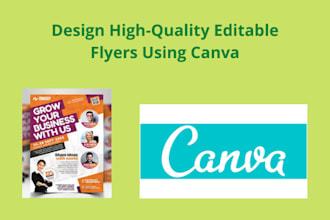 design any type of flyers in canva