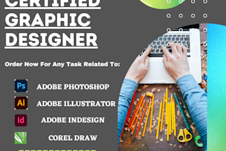 do any graphic design work in adobe photoshop, illustrator, and corel draw