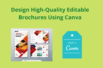 design any type of brochures in canva