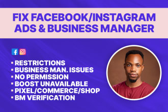 fix facebook and instagram ad account issues