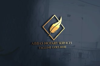 do notary business logo design