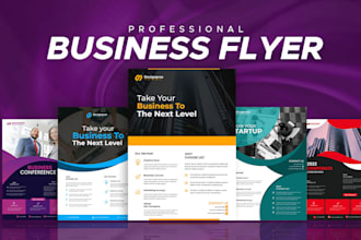 design a professional business flyer and one pager