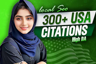 do 300 USA local citations usa directory submission for local seo