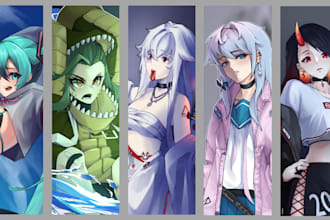 make your oc cyber theme with my art style