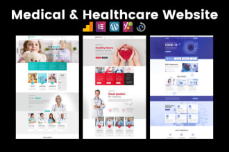 build medical, healthcare, dental, clinic and hospital website