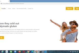 design modern responsive website with HTML css bootstrap 5