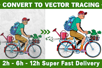 vector tracing, vectorize image, convert logo to vector  2 hr quickly