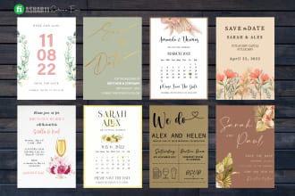 do wedding invitation, wedding card, or bridal shower invitation card design