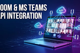 integrate zoom or microsoft teams meeting API in your web app