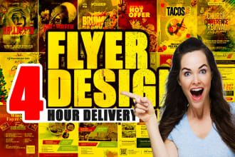 design anniversary, nightclub,party flyer, thanksgiving day poster within 4hours