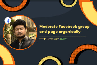 moderate facebook group and page organically