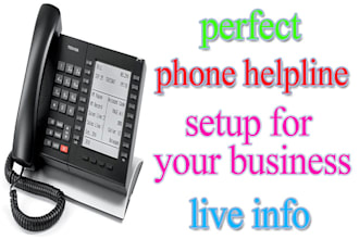 build your business phone help line menu