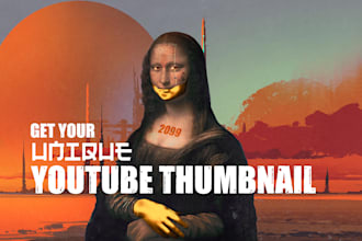 design you a beautiful youtube thumbnail