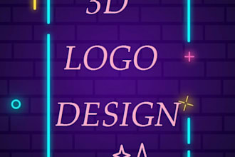 design 3d logo for you