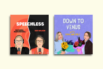 design portrait podcast cover art