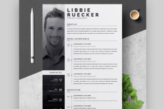 design for you a CV with modern or simple design