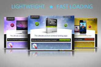 provide landing page templates for selling product online