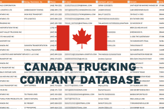 give canada trucking company leads