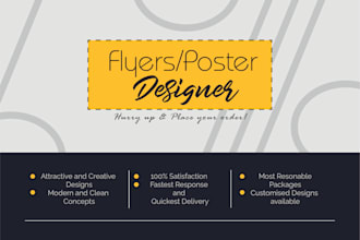 design customized posters and flyers