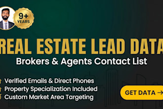 build an active realtor and real estate agent email list