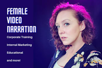 narrate your video in female american english