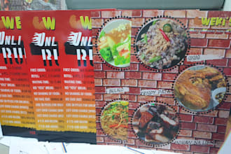 create delightful and elegant menu board, pricelist, poster, table menu