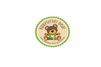 design babysitter bear logo