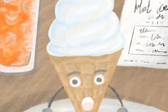 draw a cute and warm picture for you