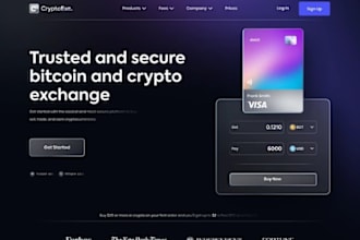 create a cryptocurrency landing page