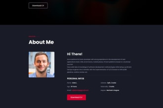 develop awesome portfolio website