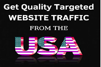 driving real USA country targeted organic web traffic to your website